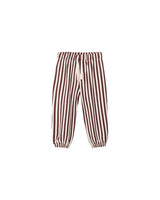 Relaxed Jogger || Burgundy Stripe by Rylee + Cru