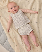 Woven Tank Set || Blue Plaid by Quincy Mae
