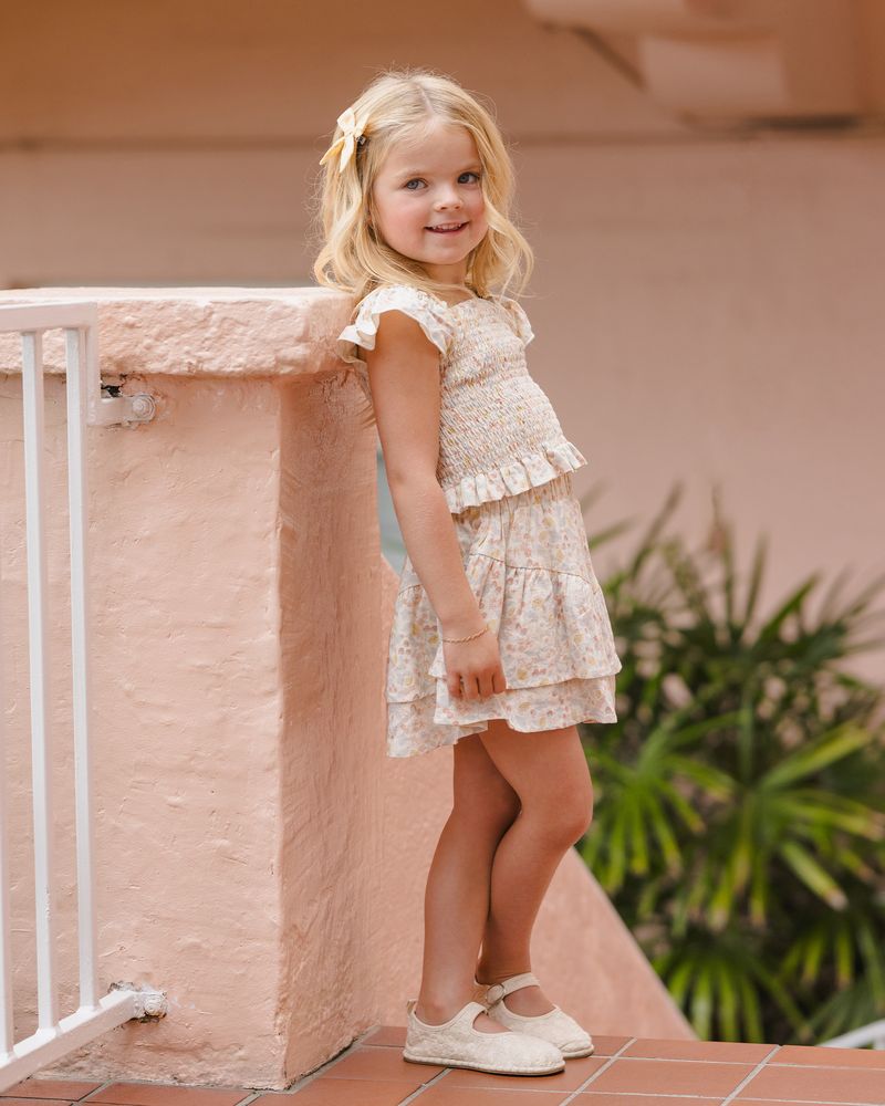 Tiered Mini Skirt || Summer Garden by Rylee + Cru