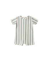 Shorty One-Piece || Green Stripe by Rylee + Cru