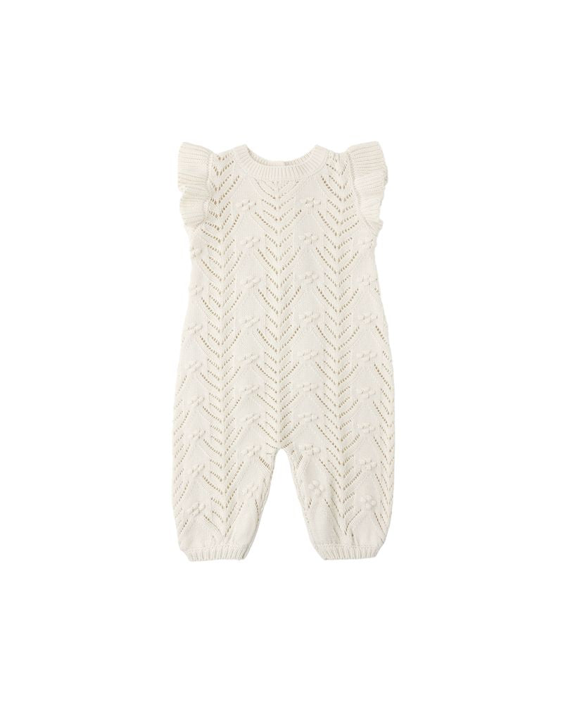Mira Knit Romper || Natural by Quincy Mae