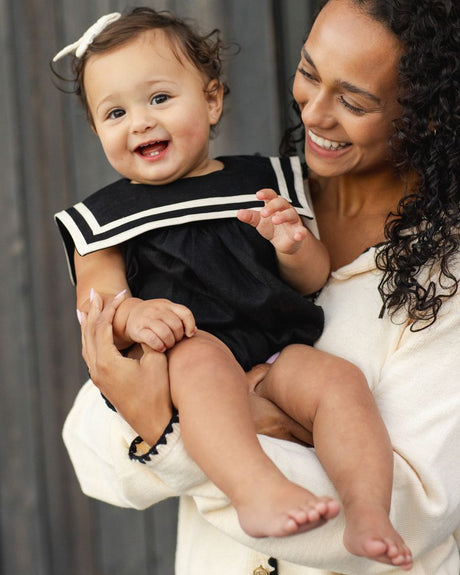 Sailor Romper || Black by Rylee + Cru