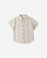 Collared Short Sleeve Shirt || Valencia Stripe by Rylee + Cru