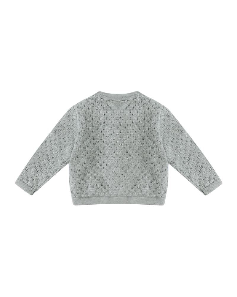 Knit Cardigan || Steel Blue by Quincy Mae