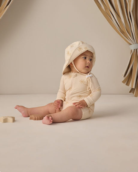 Long Sleeve One-Piece Rashguard || Sunburst by Quincy Mae