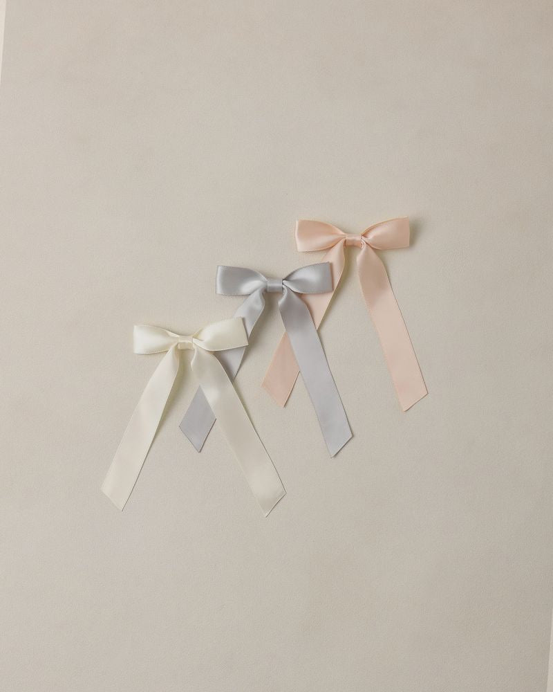 Satin Ribbon Bows | Pearl, Ivory, Mist by Noralee
