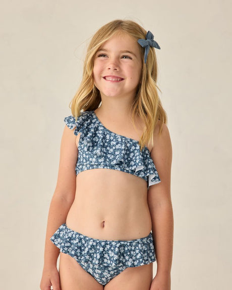 Skirted Bikini || Navy Floral by Rylee + Cru
