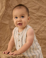 Mavrick Romper || Wave Stripe by Rylee + Cru