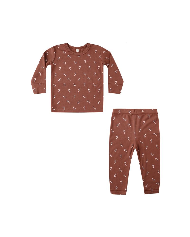 Bamboo Pajama Set || Candy Canes by Quincy Mae