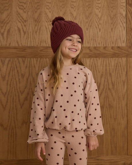 Spongey Knit Set || Polka Dot by Rylee + Cru