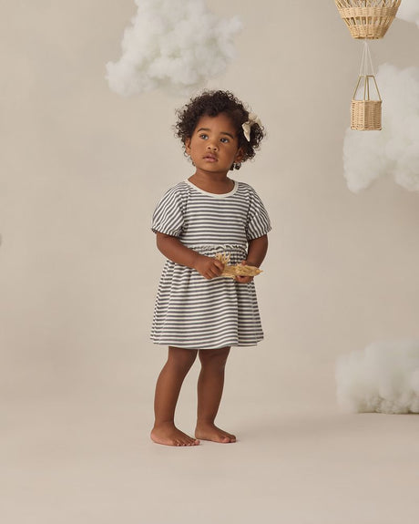 Annie Dress || Ocean Stripe by Quincy Mae