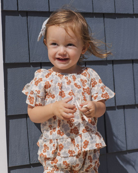 Butterfly Top & Bloomer Set || Americana Floral by Rylee + Cru