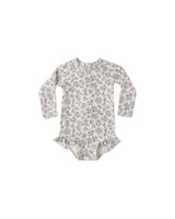 Olivia Rashguard One-Piece || Blue Floral by Quincy Mae