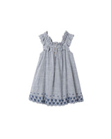 Lennon Dress || Marine Gingham by Rylee + Cru