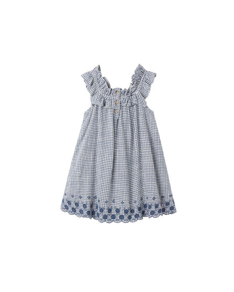 Lennon Dress || Marine Gingham by Rylee + Cru