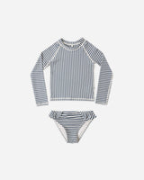 Maryn Rashguard Set || Navy Stripe by Rylee + Cru