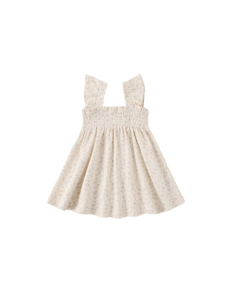 Smocked Jersey Dress || Ditsy by Quincy Mae
