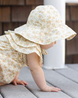 Floppy Sun Hat || Yellow Floral by Rylee + Cru