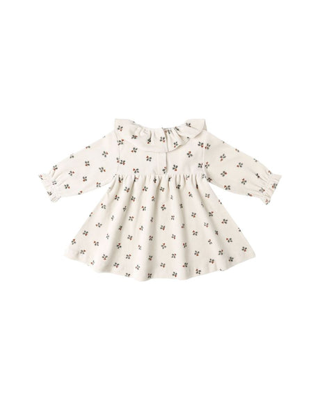 Velour Baby Dress || Holly Berry by Quincy Mae