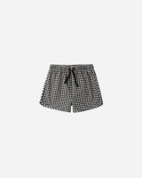 Swim Trunk || Black Gingham by Rylee + Cru