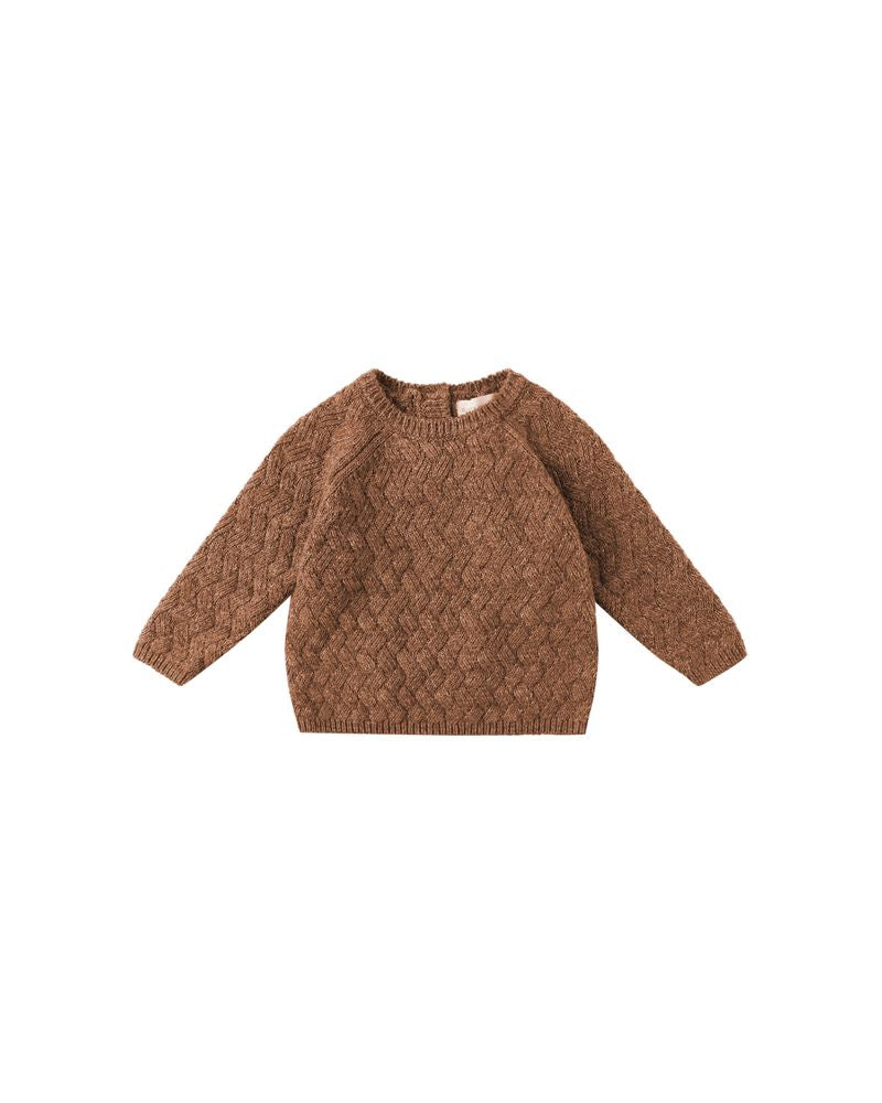 Knit Sweater || Heathered Cedar by Quincy Mae