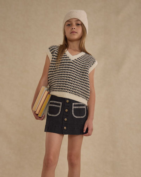 Sweater Vest || Black Speckle by Rylee + Cru