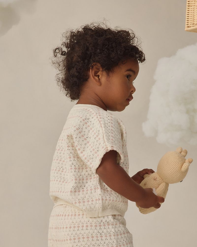 Relaxed Summer Knit Set || Ivory by Quincy Mae
