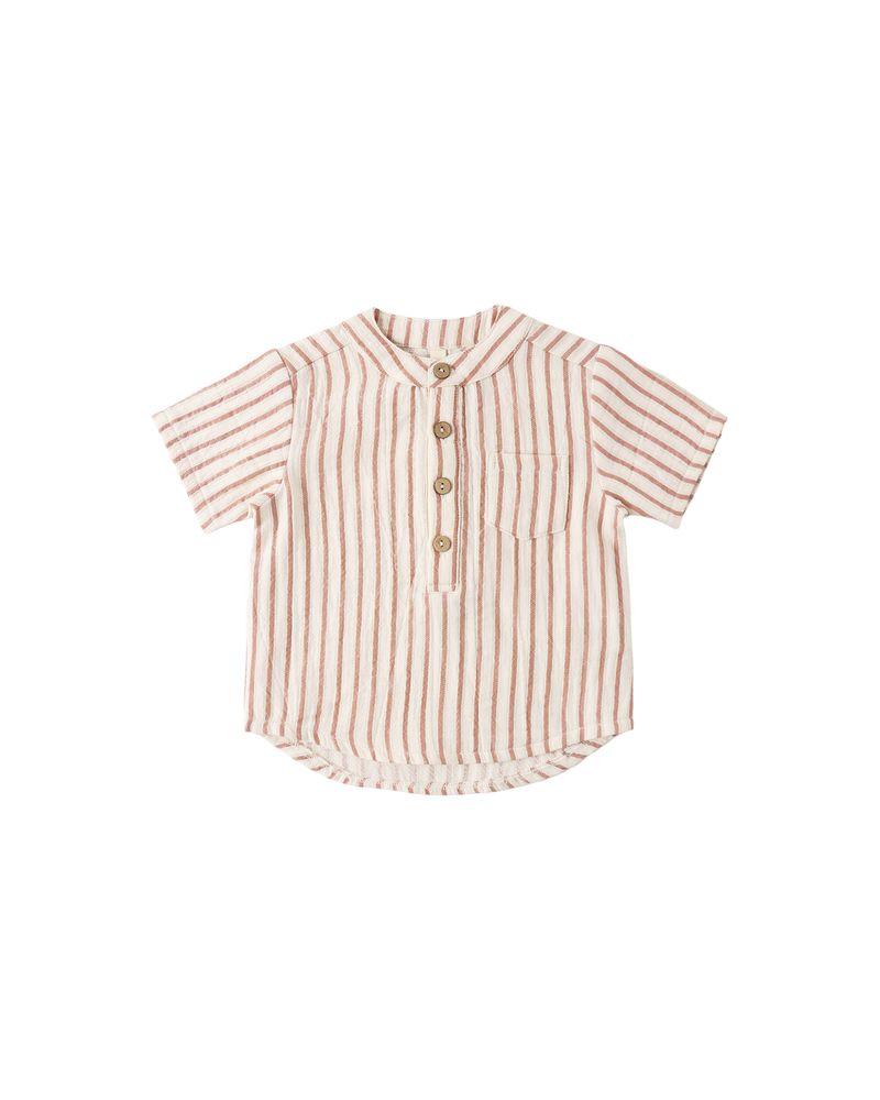 Jaxson Shirt || Vintage Stripe by Quincy Mae