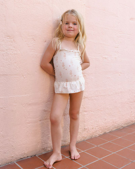 Tori Skirted One-Piece || Seahorses by Rylee + Cru