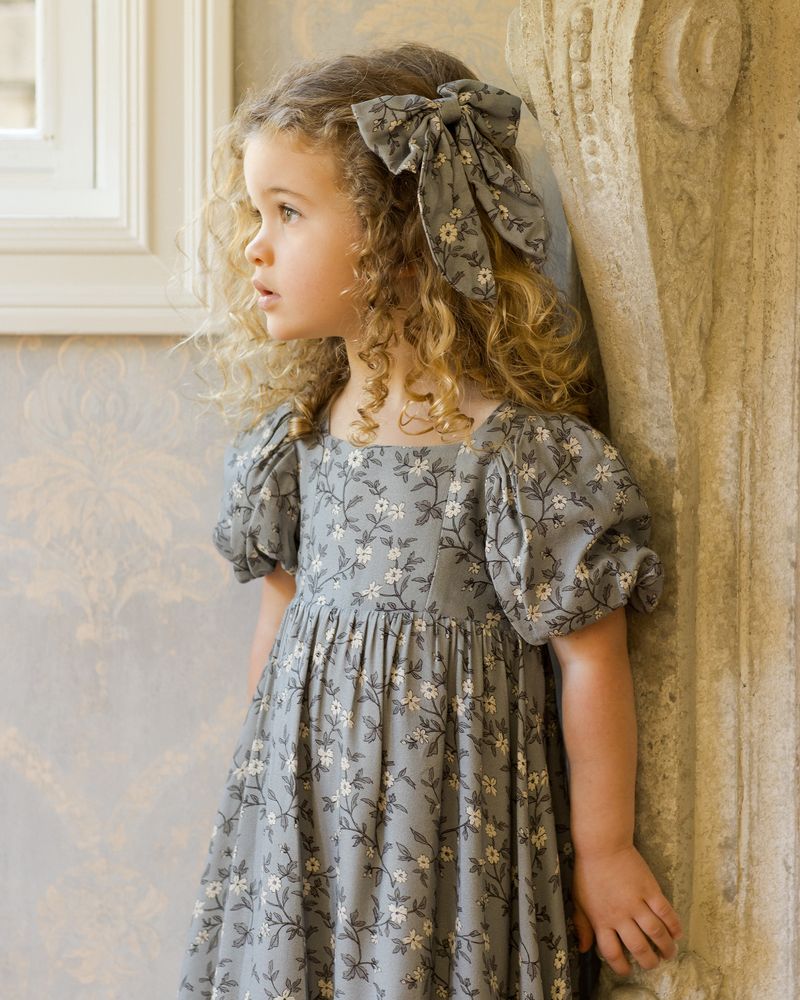 Everly Bow | French Blue Floral by Noralee