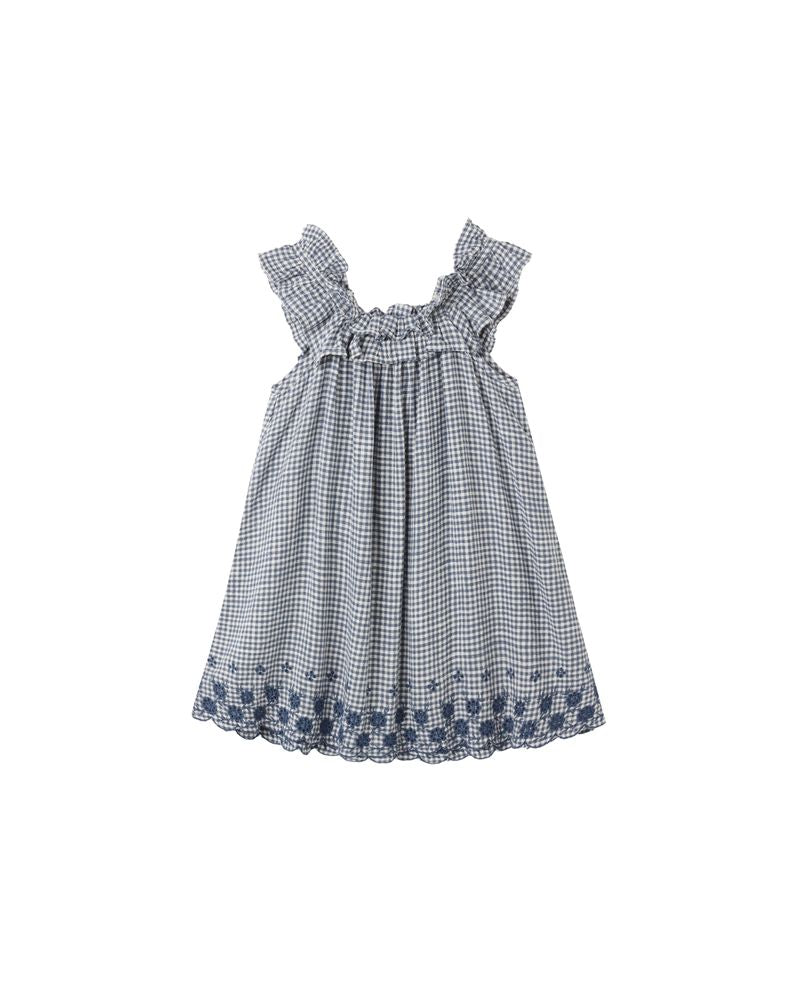 Lennon Dress || Marine Gingham by Rylee + Cru