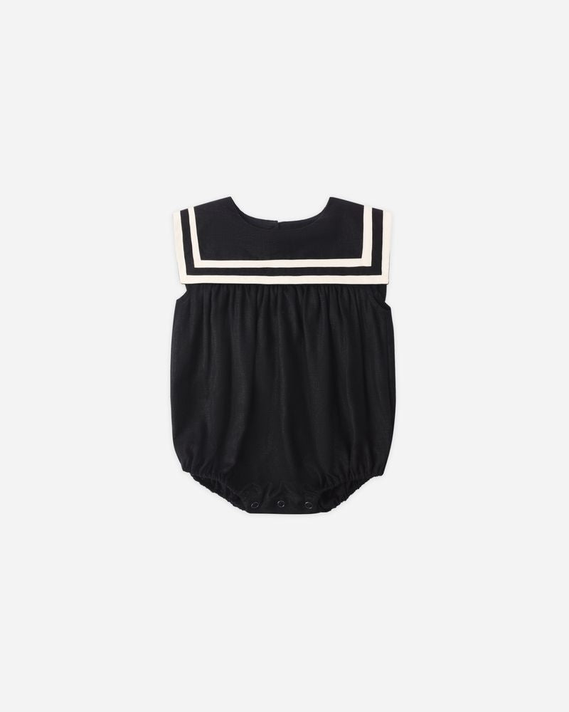 Sailor Romper || Black by Rylee + Cru