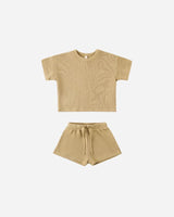 Waffle Tee + Short Set || Honey by Quincy Mae