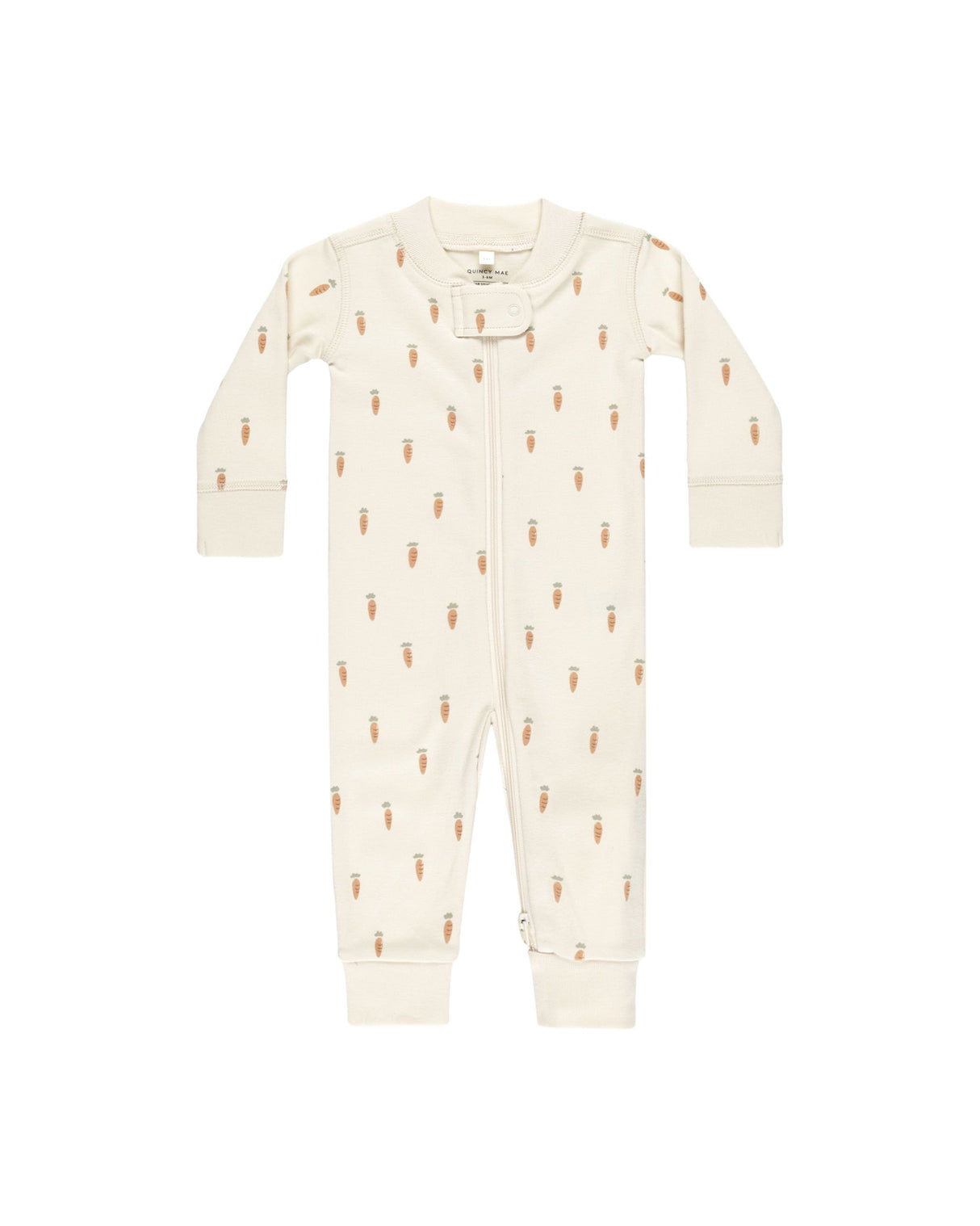 Zip Long Sleeve Sleeper || Carrots by Quincy Mae