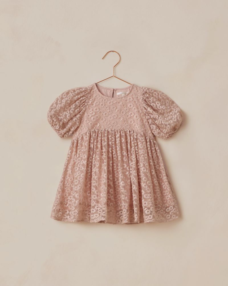 Luna Dress | Rose Embroidered Daisy by Noralee