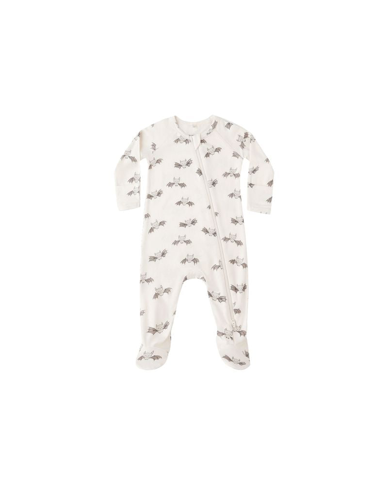 Bamboo Zip Footie || Bats by Quincy Mae