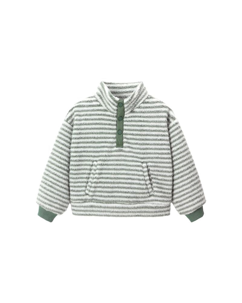 Snap Pullover || Evergreen Stripe by Rylee + Cru