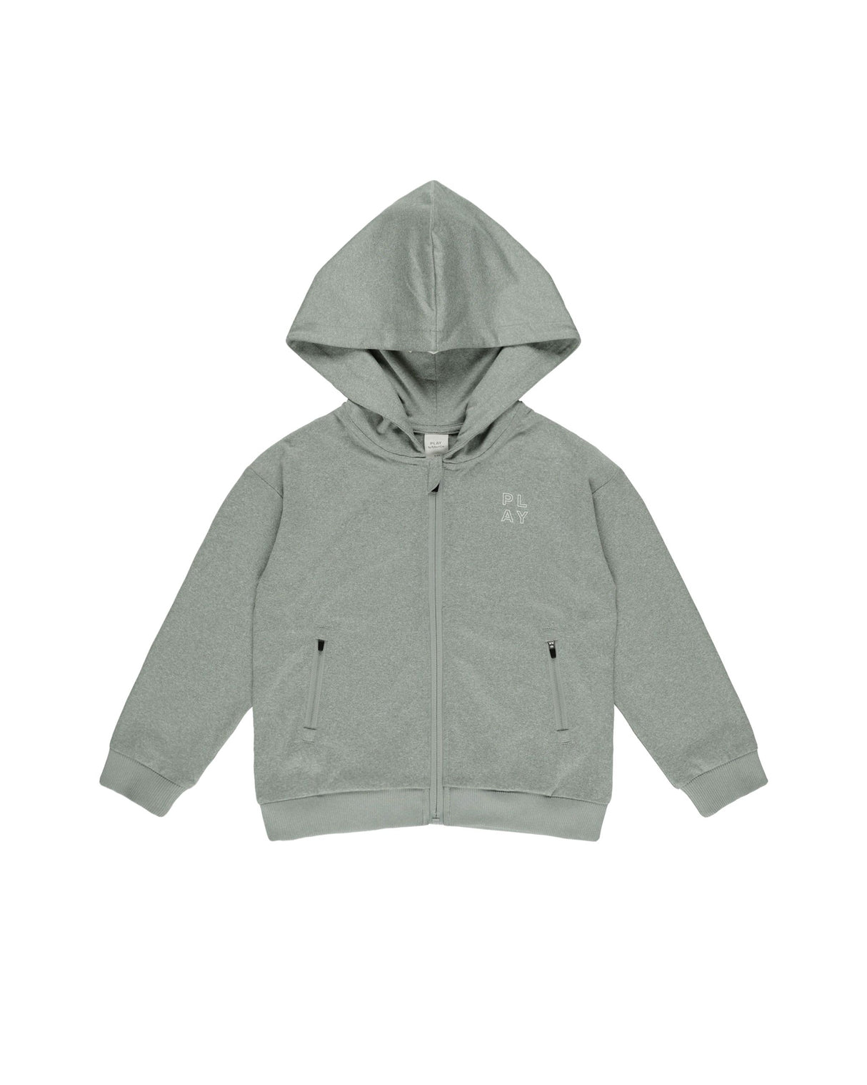 Zip-Up Tech Hoodie || Heathered Eucalyptus by Rylee + Cru