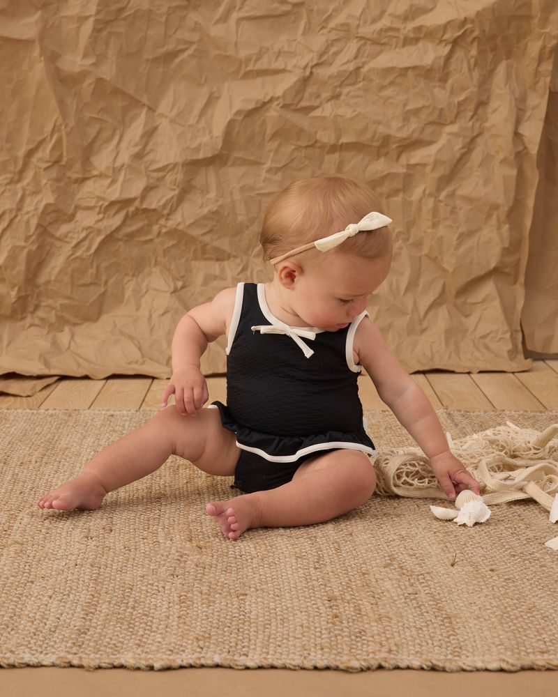Skirted One-Piece || Black by Rylee + Cru