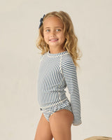 Maryn Rashguard Set || Navy Stripe by Rylee + Cru