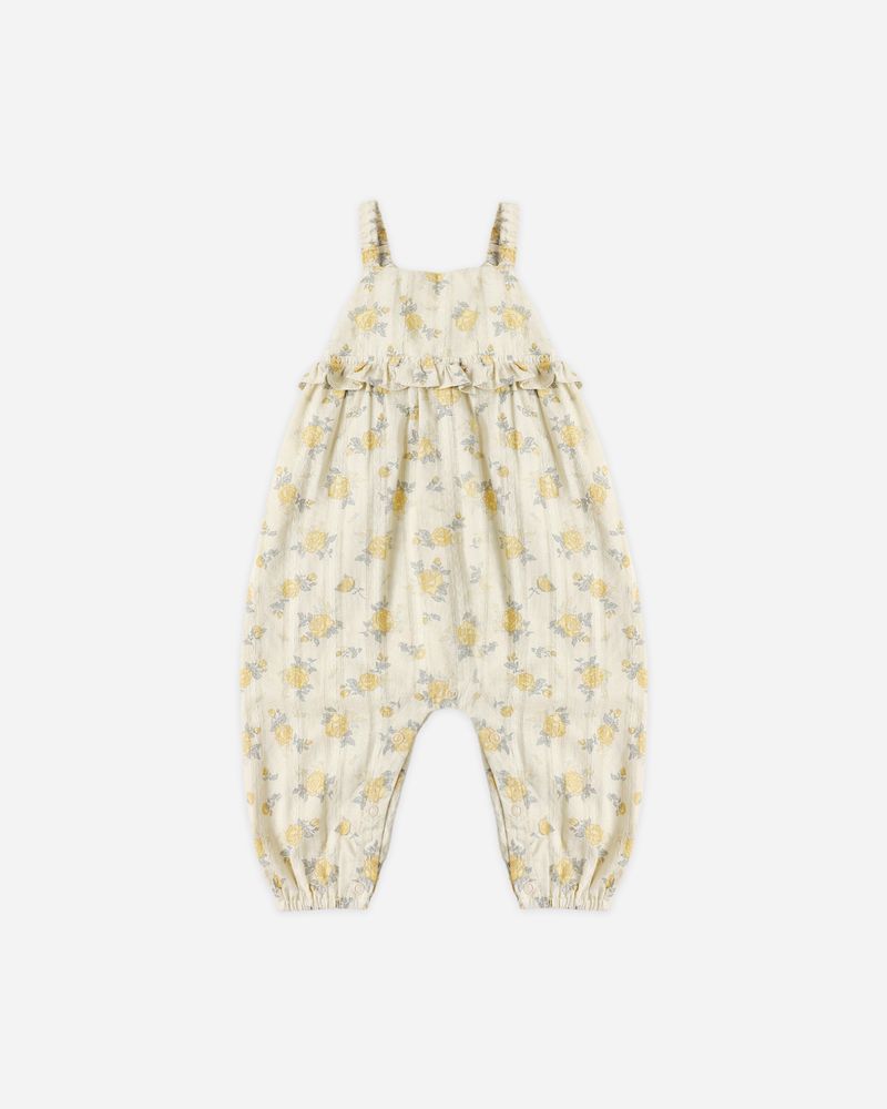 Kinsley Jumpsuit || Lemon Ditsy Flower by Rylee + Cru