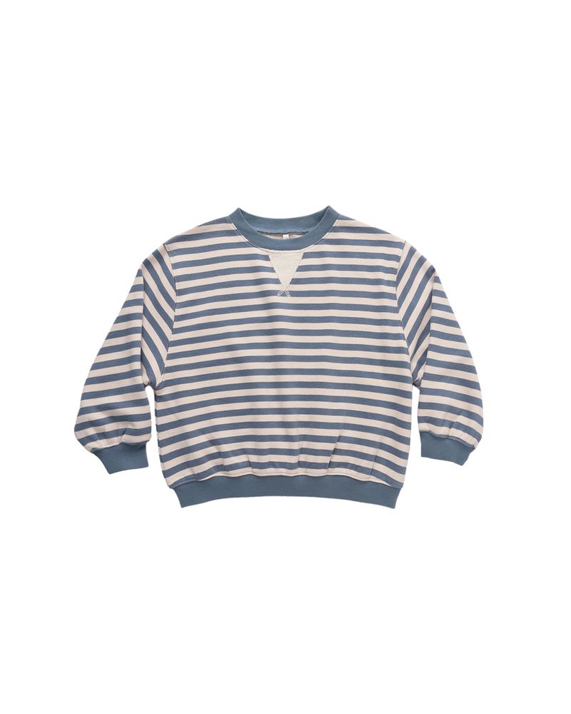 Oversized Crew || Marine Stripe by Rylee + Cru