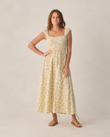 Ivy Dress | Lemon Ditsy Flower by Rylee + Cru