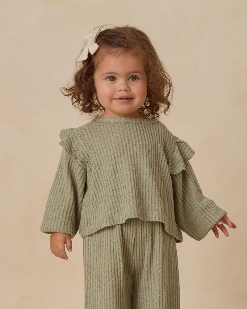 Ruffle Cozy Set || Fern by Quincy Mae