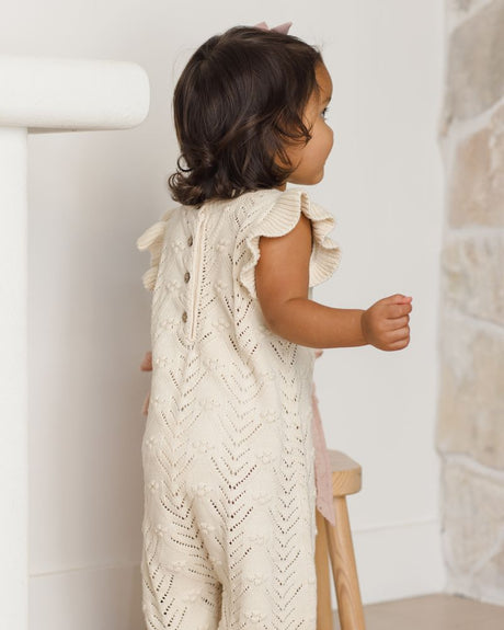 Mira Knit Romper || Natural by Quincy Mae