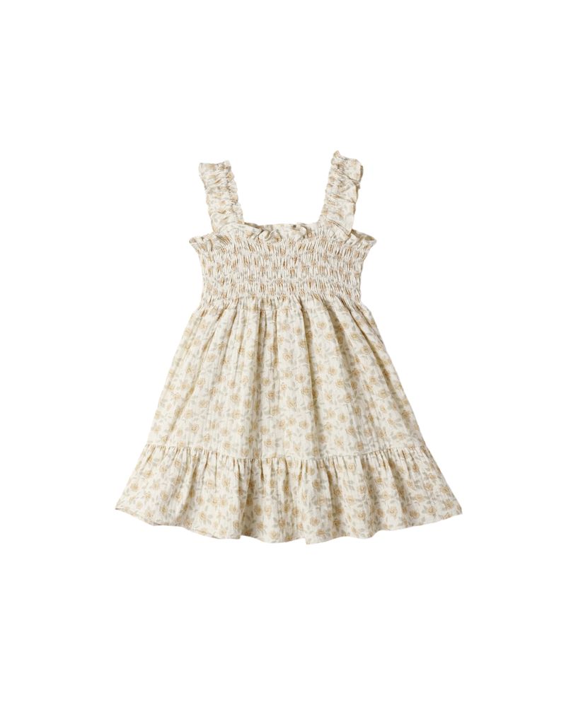 Sutton Dress || Yellow Floral by Rylee + Cru