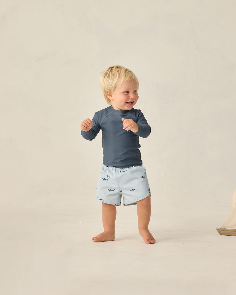 Swim Trunk || Sharks by Rylee + Cru
