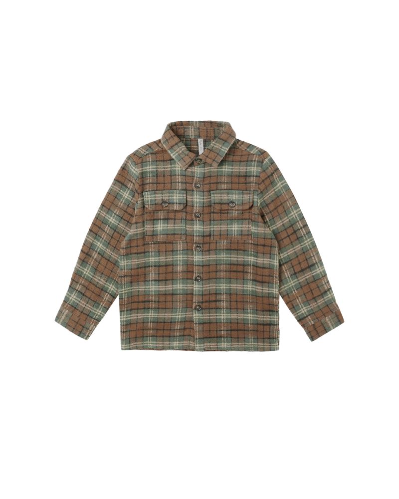 Pocketed Flannel Shirt || Holiday Plaid by Rylee + Cru