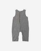 Button Jumpsuit || Black Check by Rylee + Cru