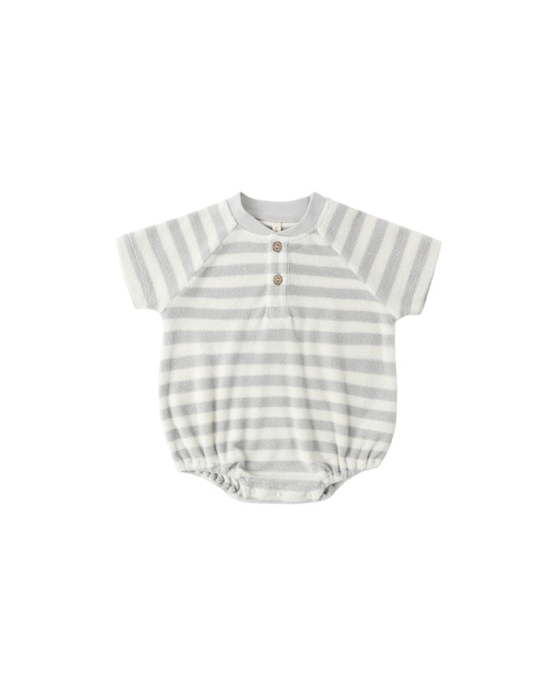 Terry Henley Romper || Sky Stripe by Quincy Mae
